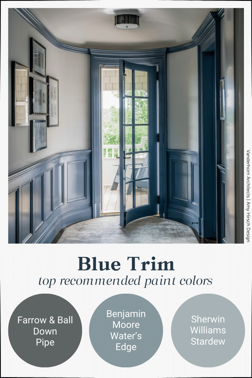 blue contrast trim paint colors