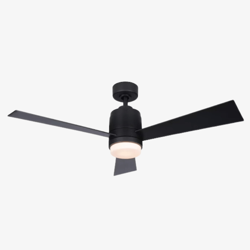 modern matte black propeller ceiling fan