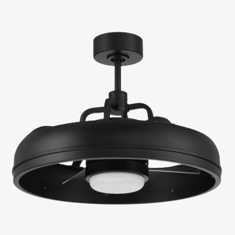 flat black indoor outdoor fandelier