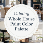 calming whole house paint color palette