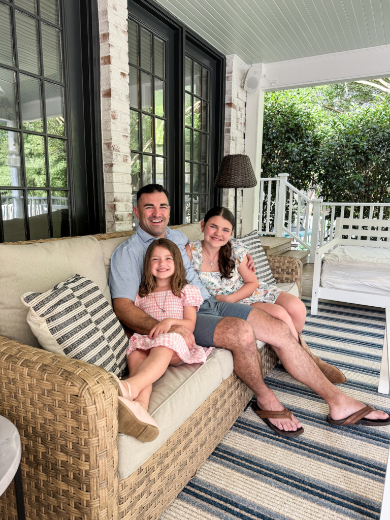 father's day with two daughters