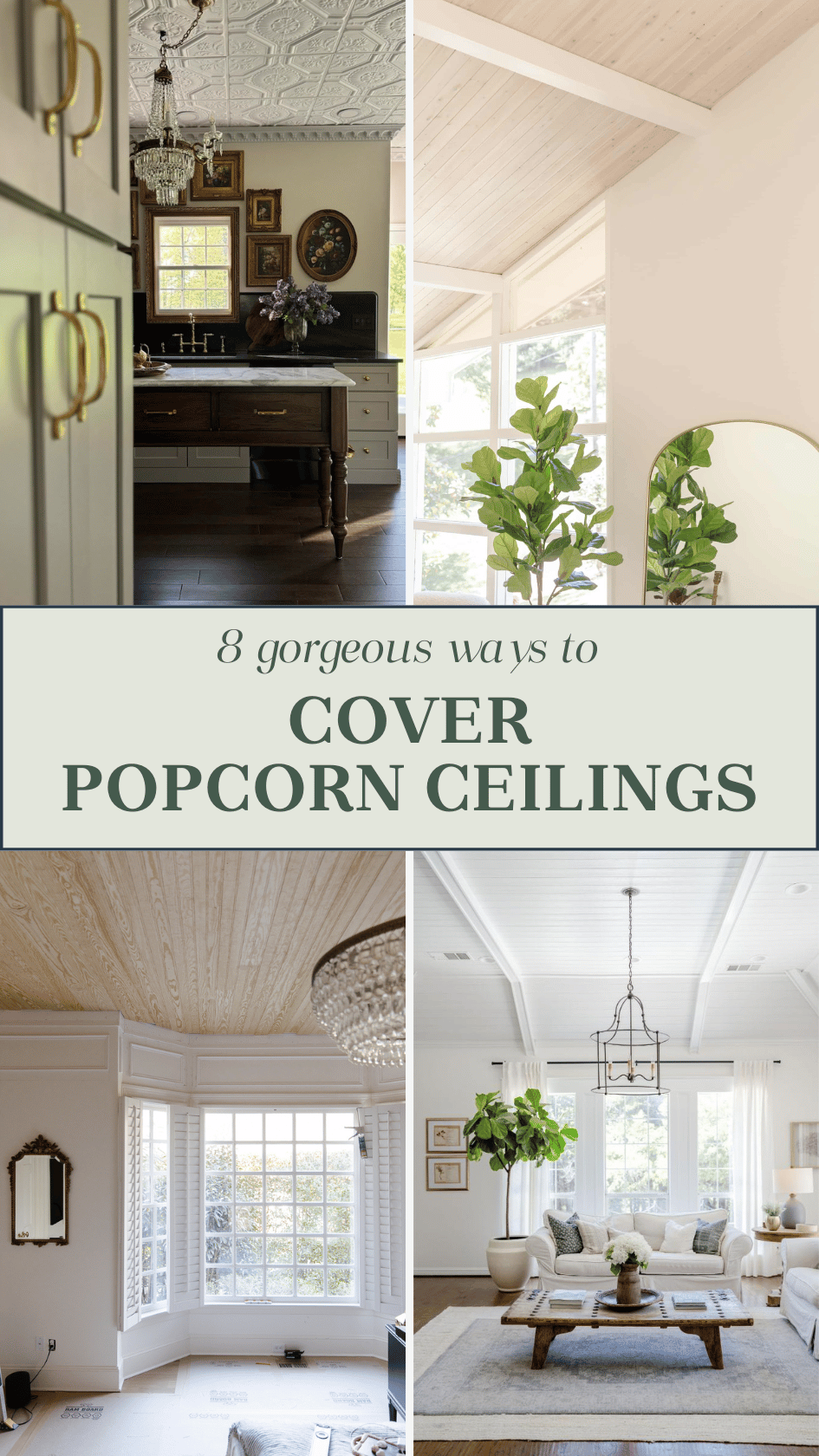 8 ways to cover popcorn ceilings
