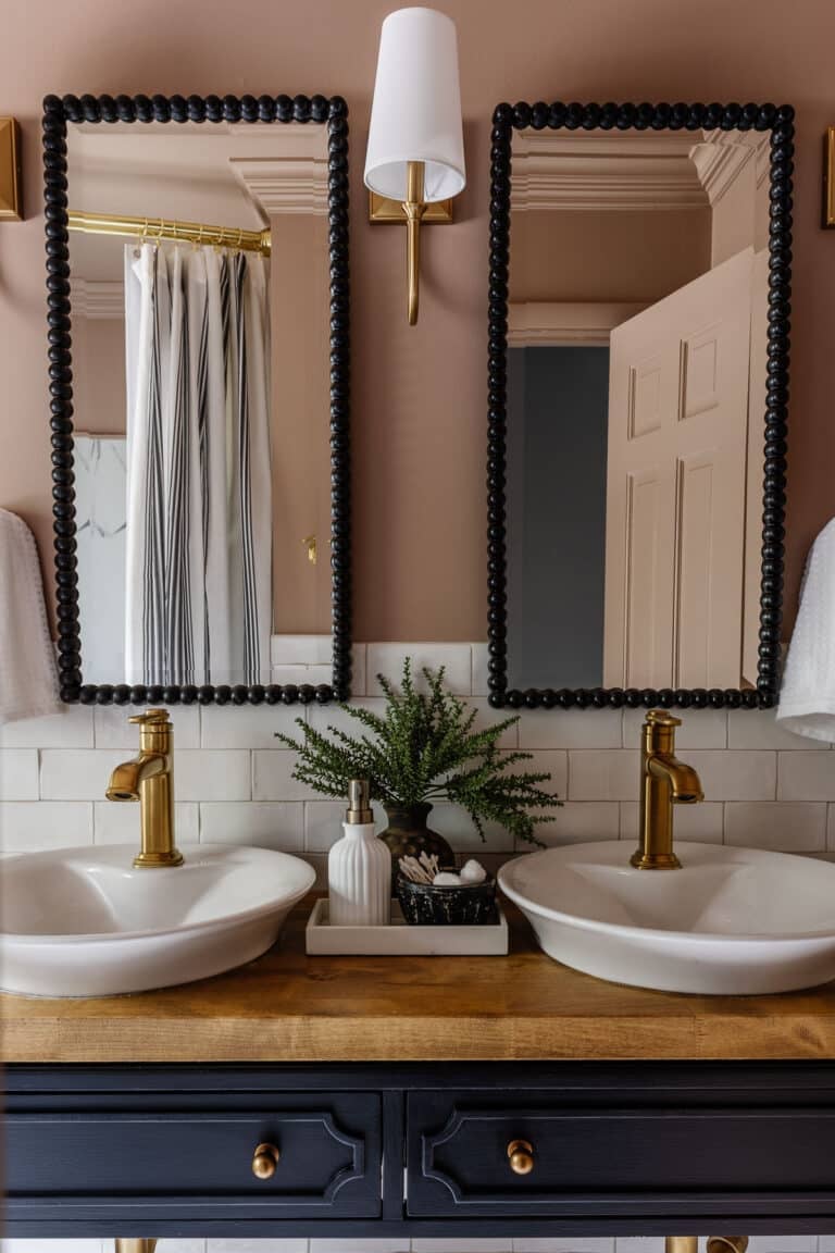 Our Black and Pink Bathroom Refresh Done in 4 Days - Bless'er House
