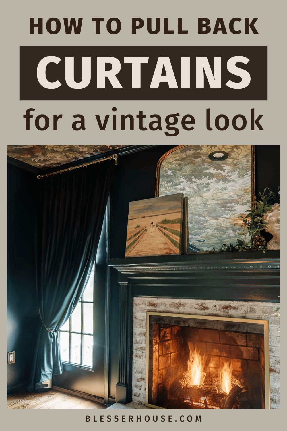 how to pull back curtains for a vintage theater look