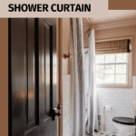 how to hang an extra long shower curtain