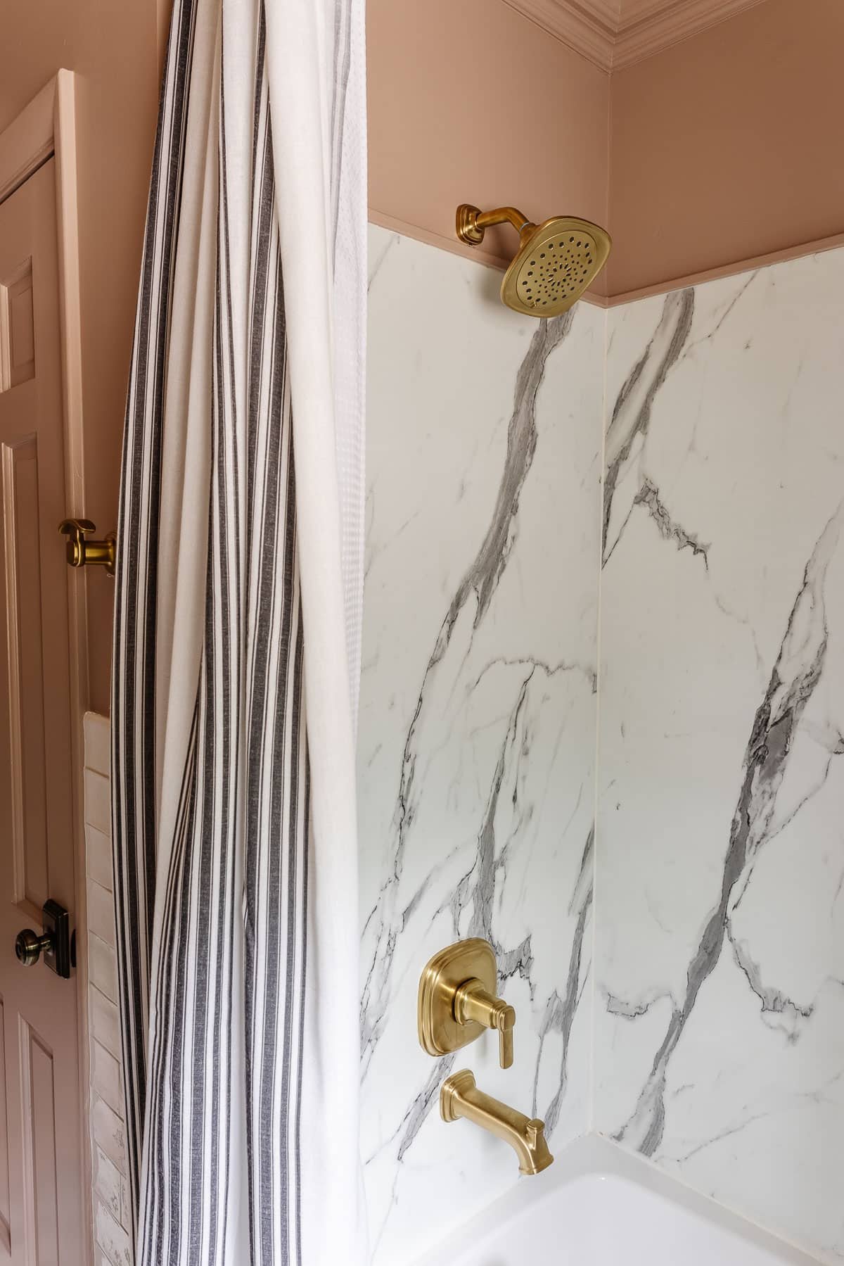 hanging extra long shower curtain
