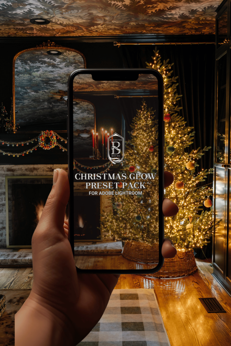 christmas glow photography lightroom presets for editing christmas interiors