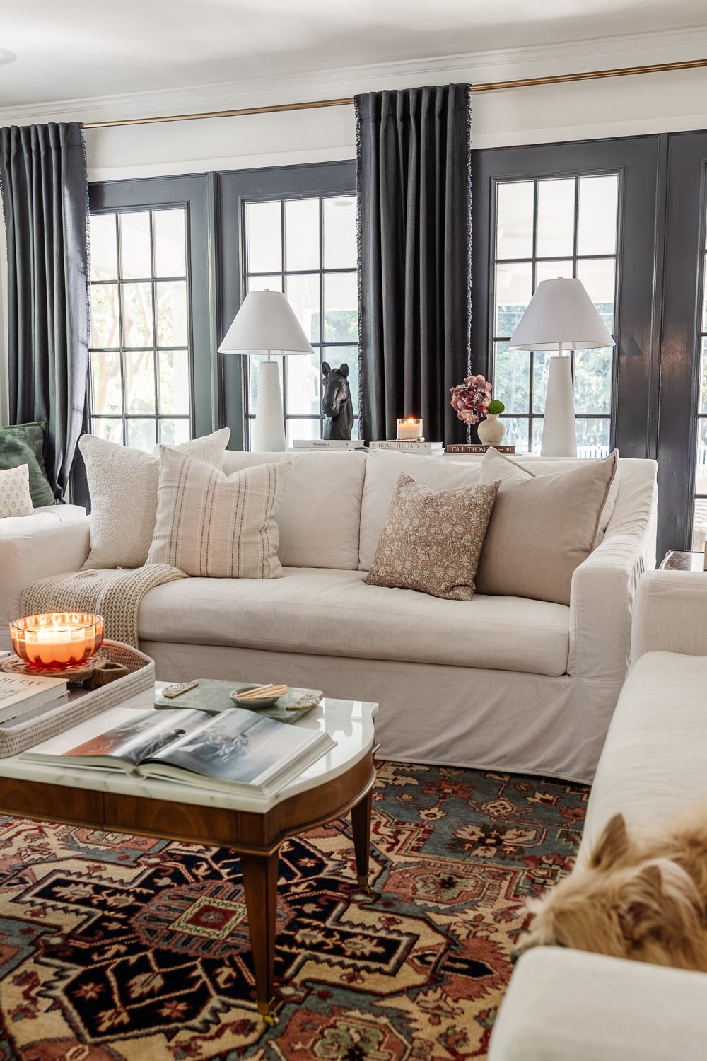comfort works slipcover sofa from pottery barn