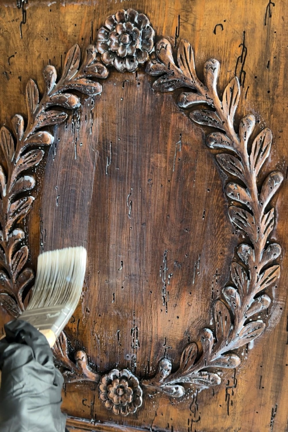 applying matte polycrylic sealer to gel stain finish