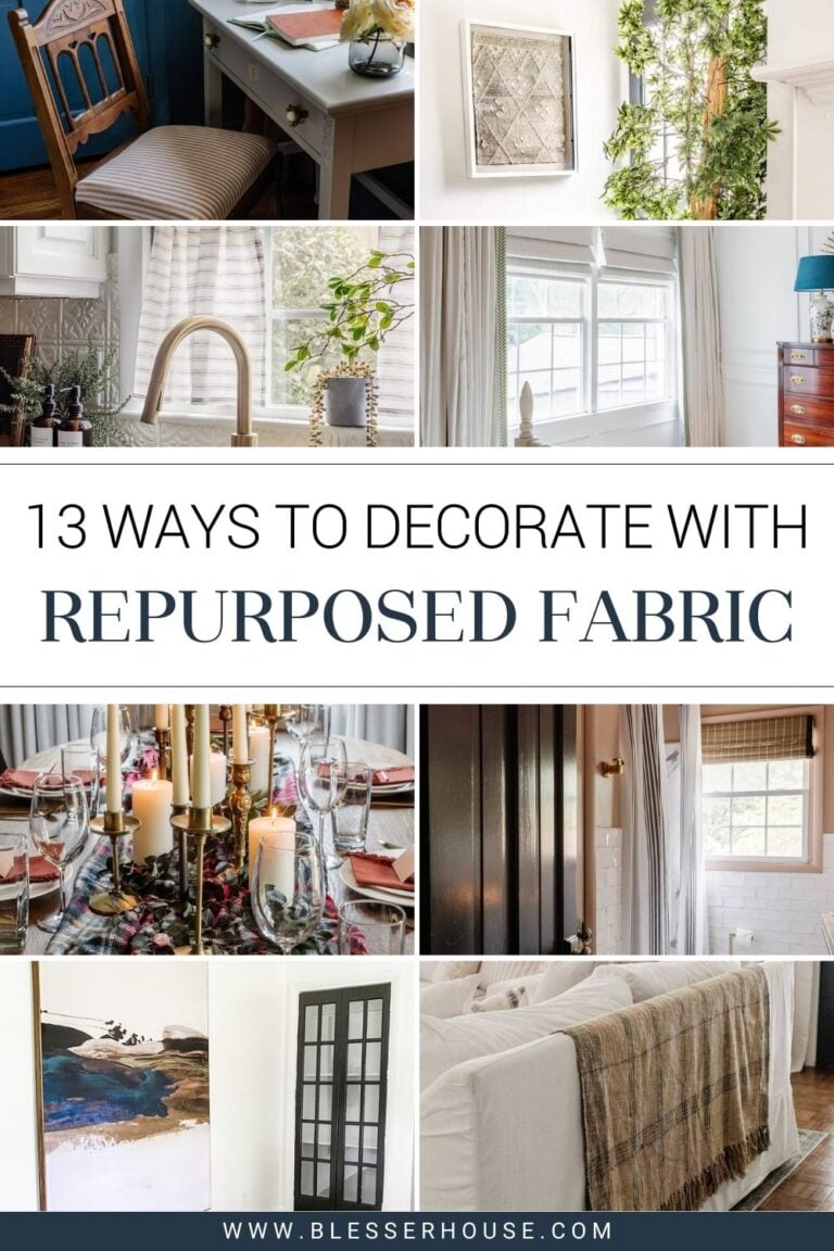 13 Ways to Upcycle Fabric for Home Decor Bless'er House
