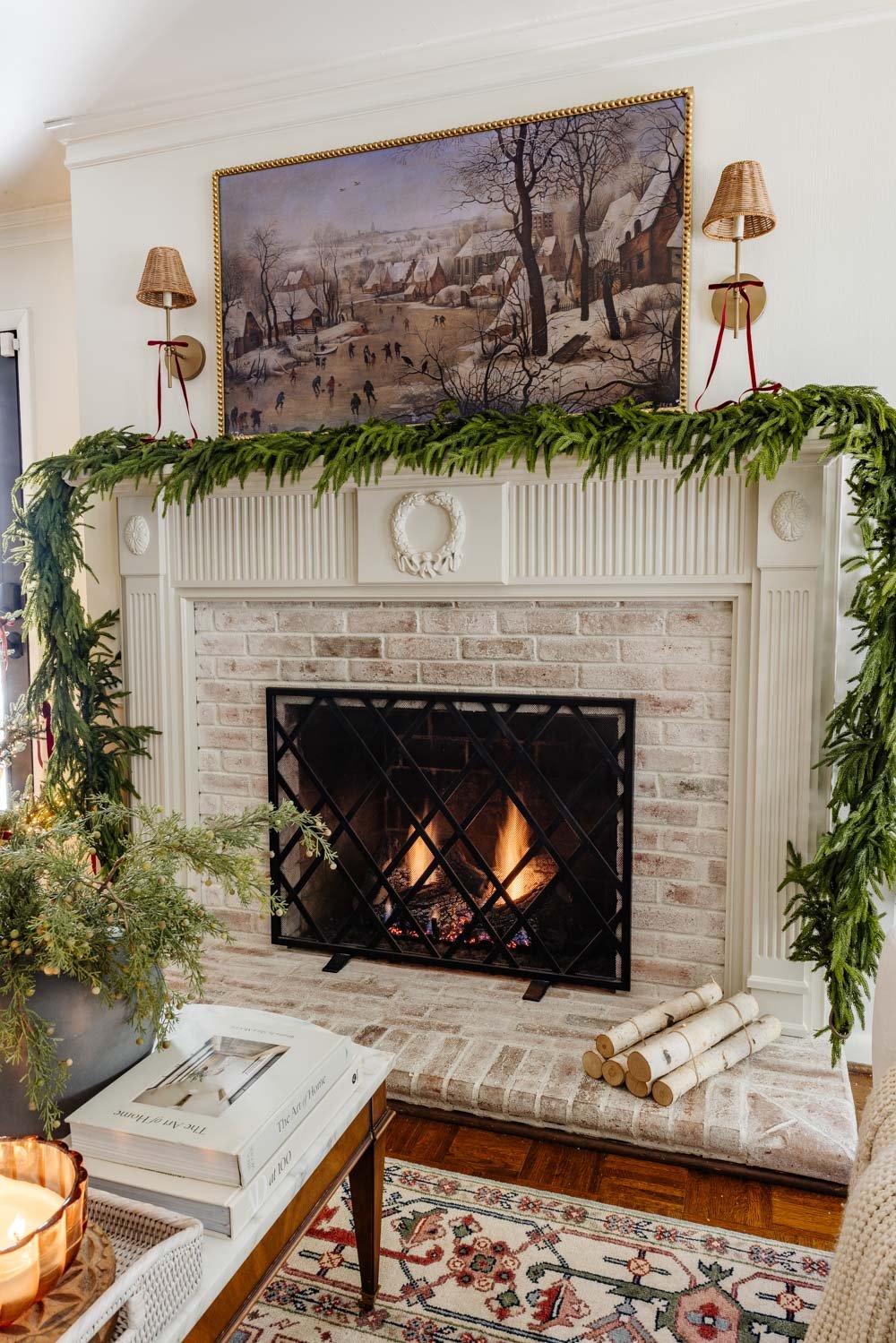 ornate fireplace mantel makeover with traditional molding