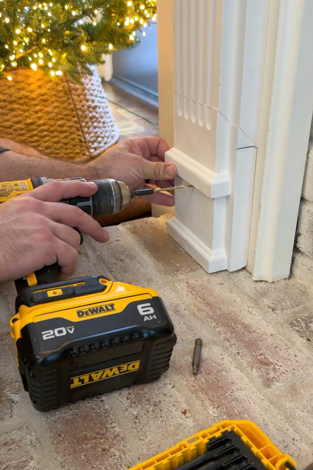adding federal colonial style trim to fireplace