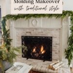 diy fireplace molding makeover with colonial traditional style