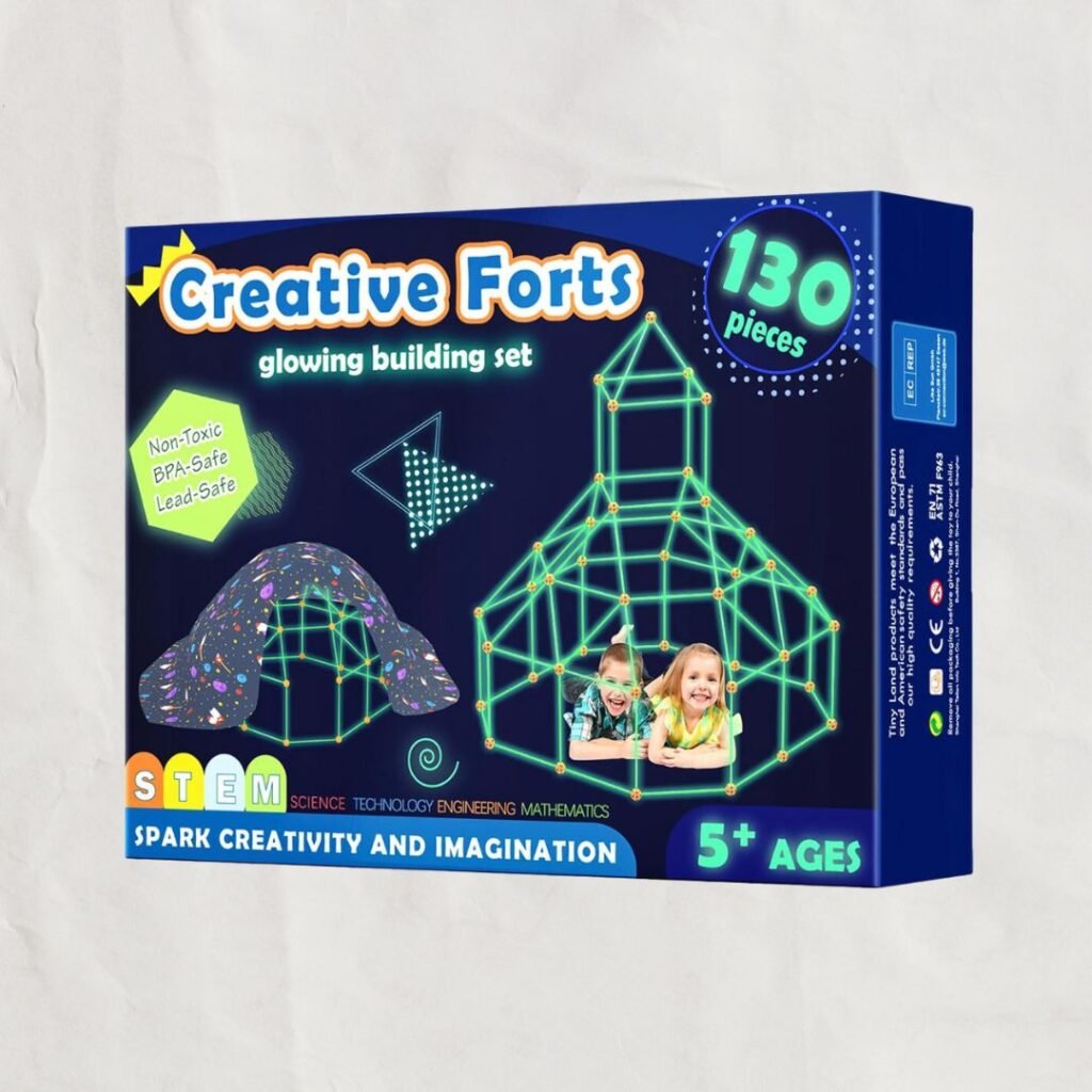 gift idea for kids glow in the dark fort kit