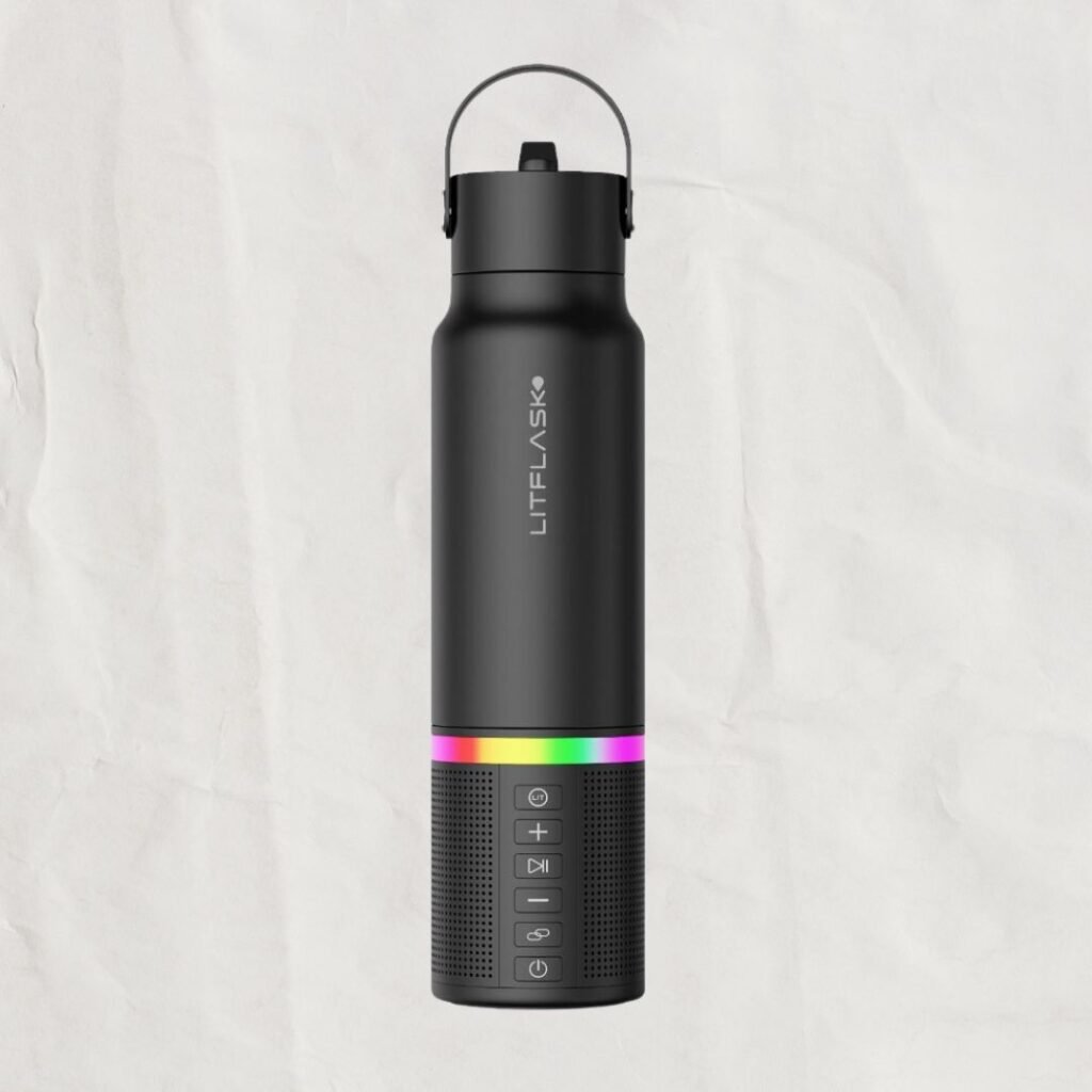 gift idea for him water bottle speaker