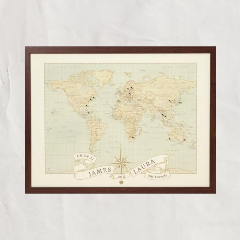 gift idea for him travel map