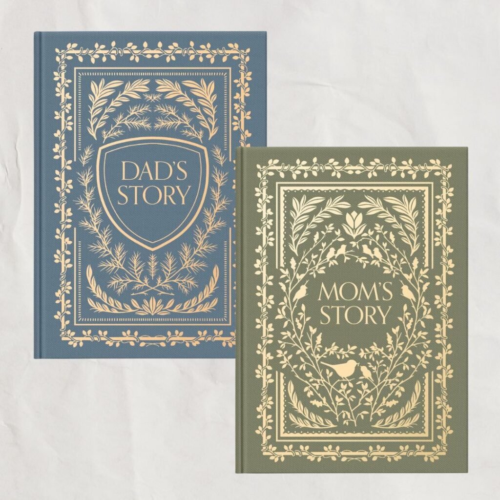 gift idea for parents and grandparents story of mom story of dad books