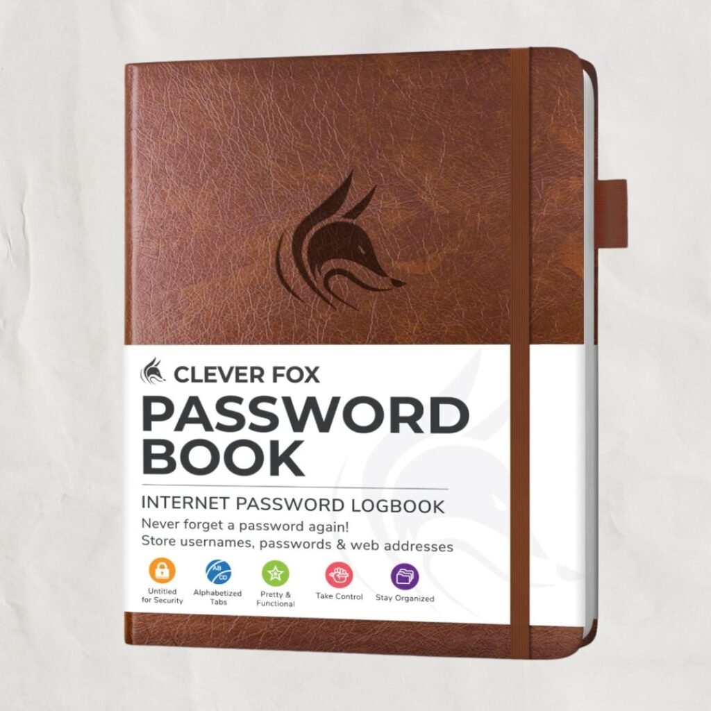 gift idea for grandparents and parents password book