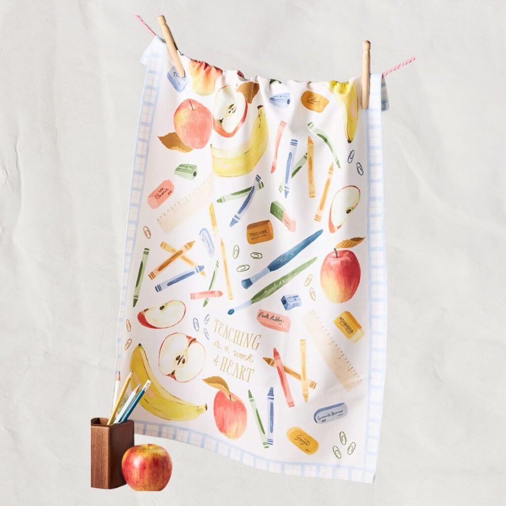 gift idea for teachers tea towel
