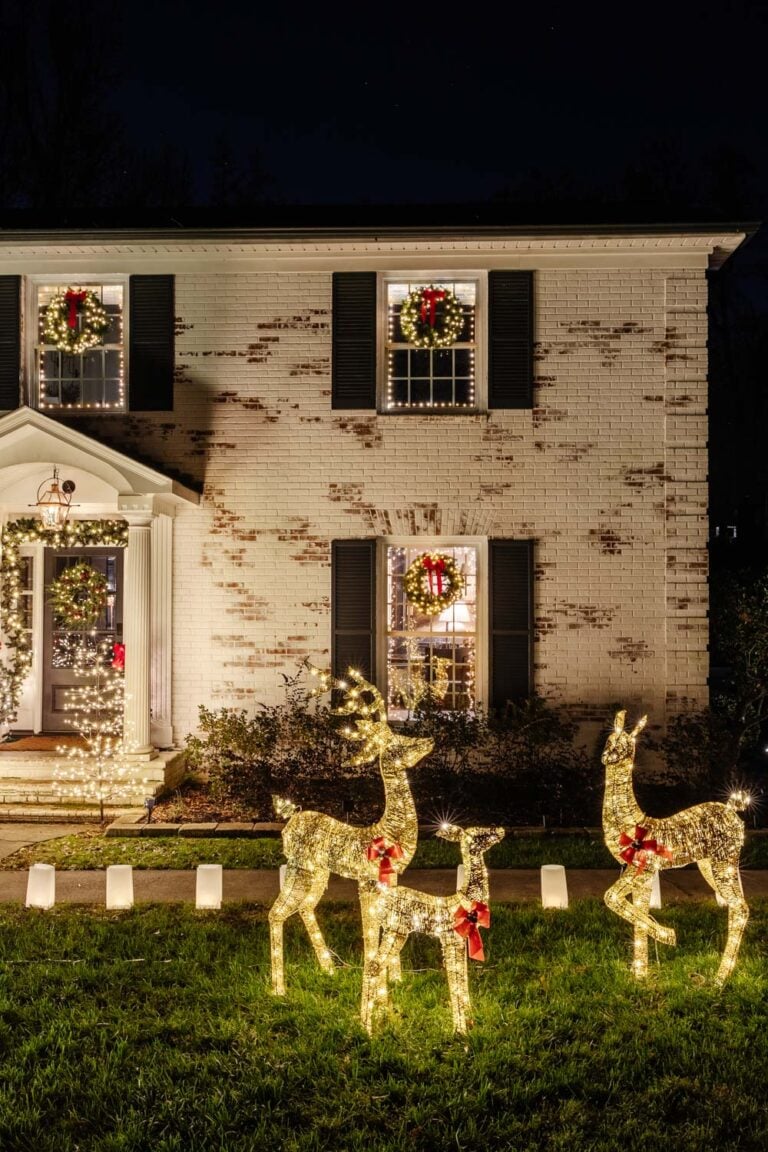 Outdoor Christmas Lawn Decorating Ideas (No Ladder Required)