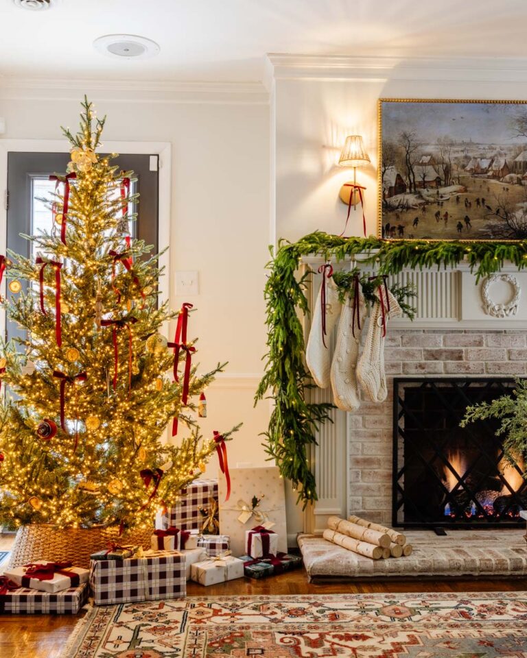 Modern Colonial Christmas Home Tour 2024 - Bless'er House