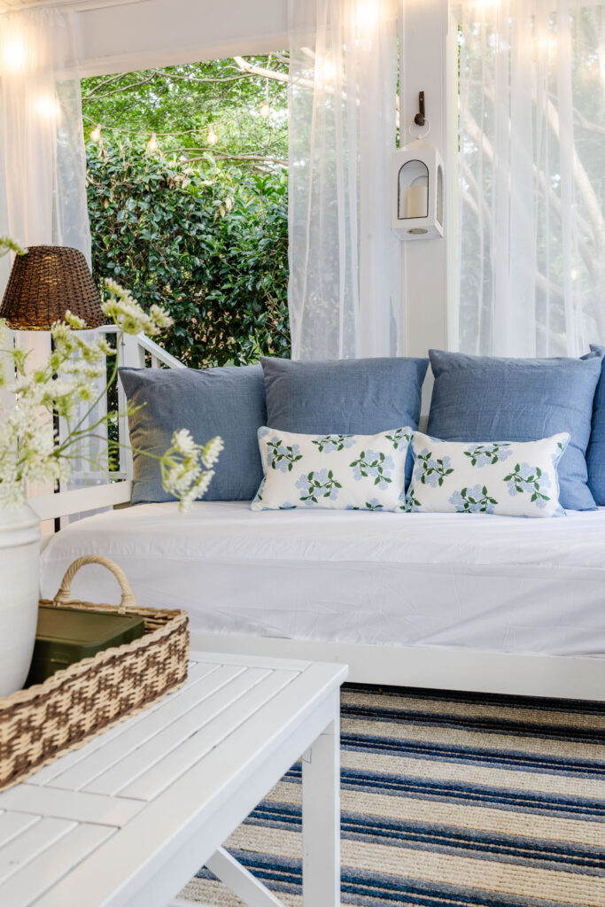 How We Extended Our Home With a DIY Outdoor Living Room - Bless'er House