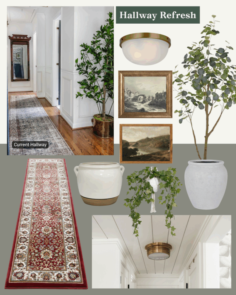 hallway makeover mood board