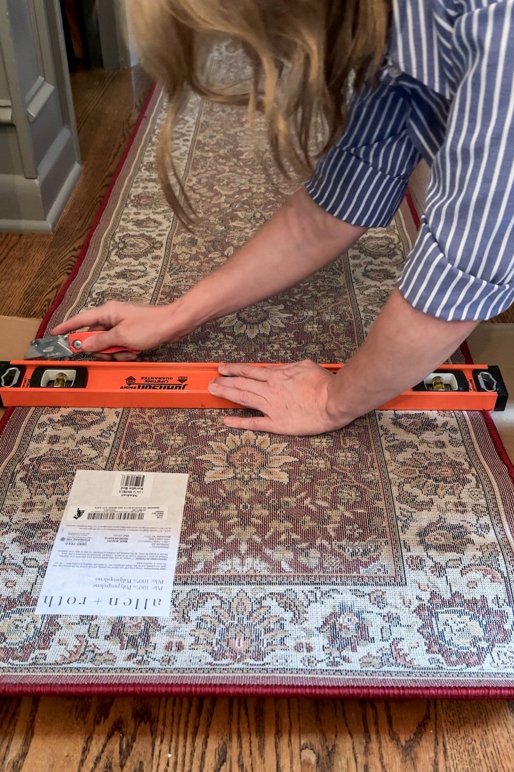 how to combine two rugs together to make one rug