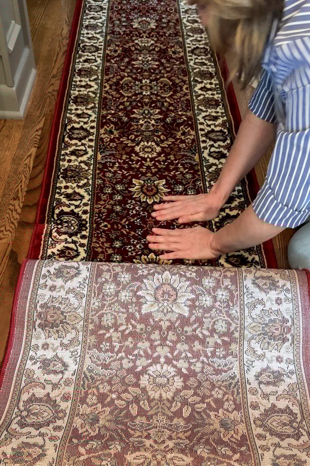 how to combine two rugs together to make one rug