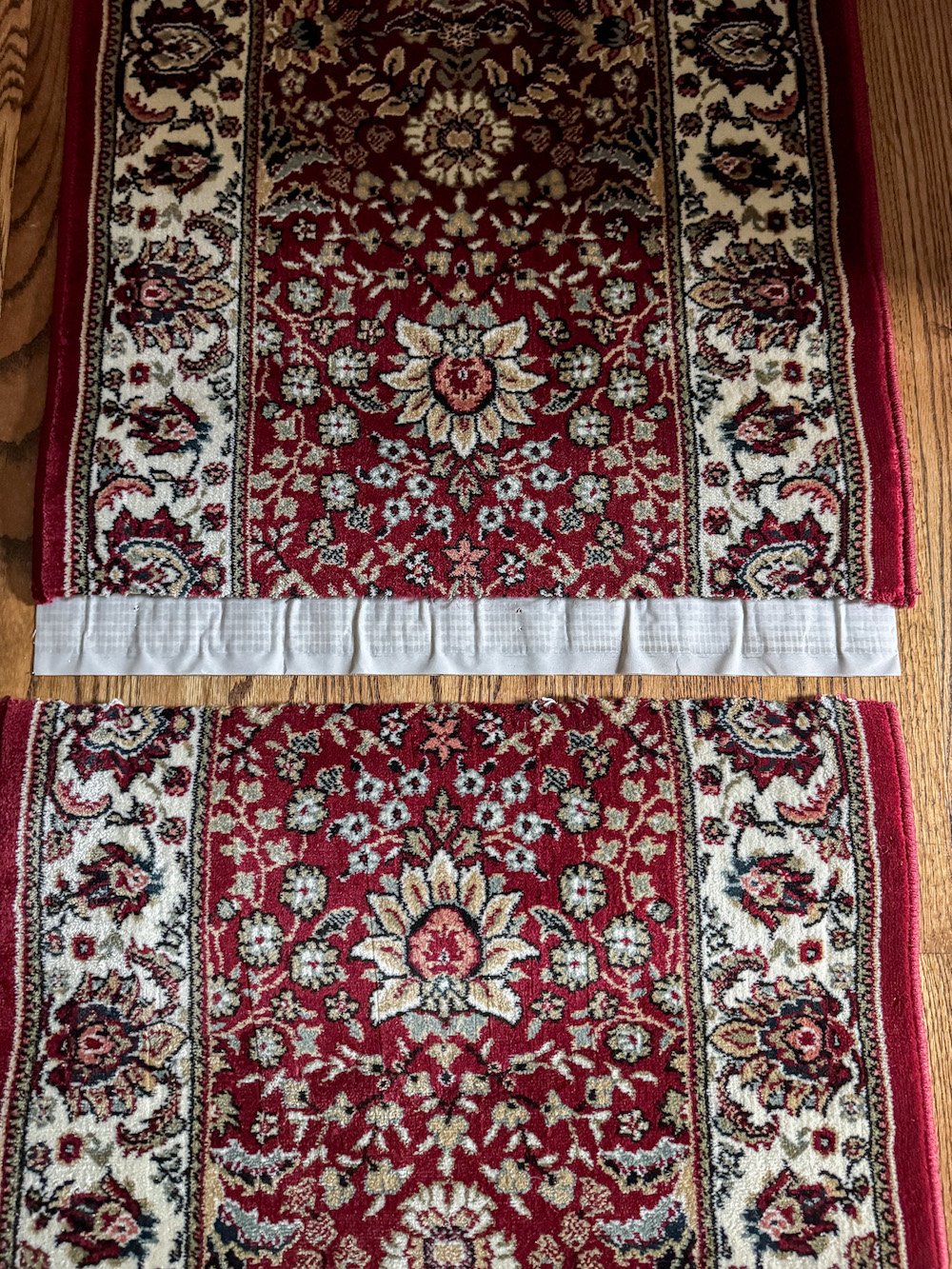 how to combine two rugs together to make one rug