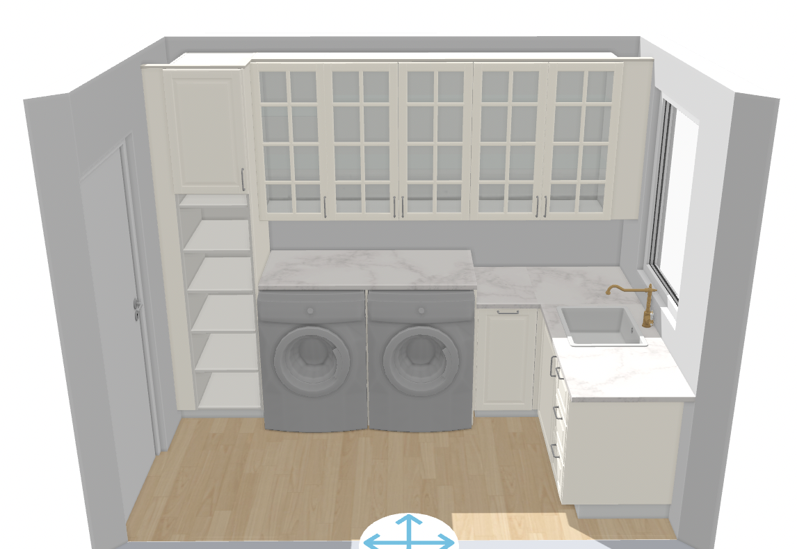 ikea laundry room cabinets in a narrow laundry room using kitchen planner