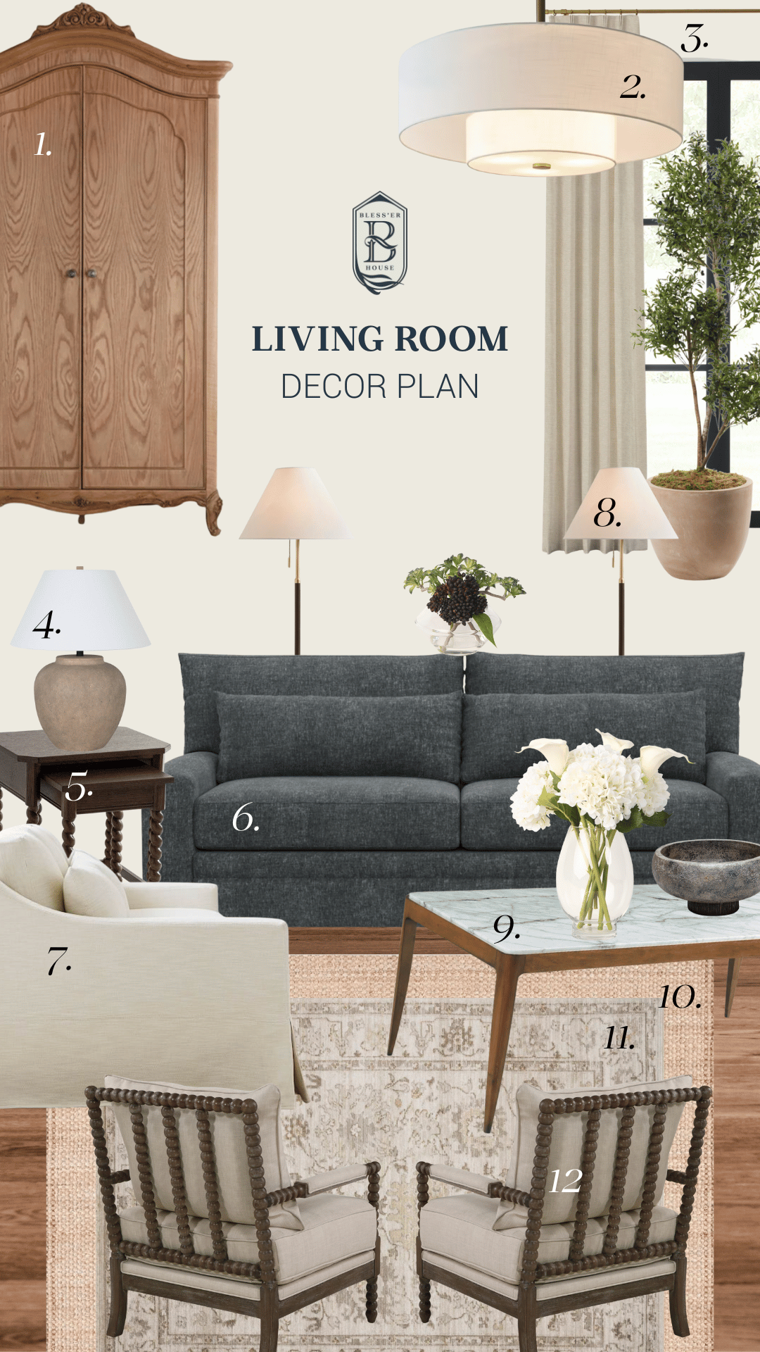 living room mood board