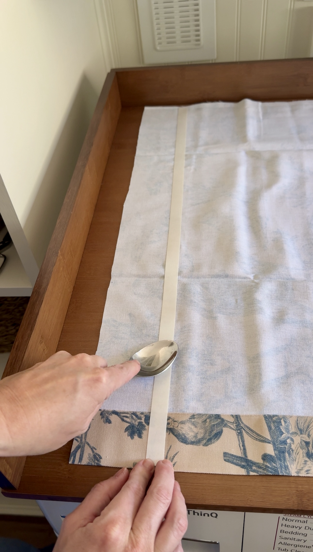 No Sew DIY Fabric Cabinet Doors That Hide Clutter in Style