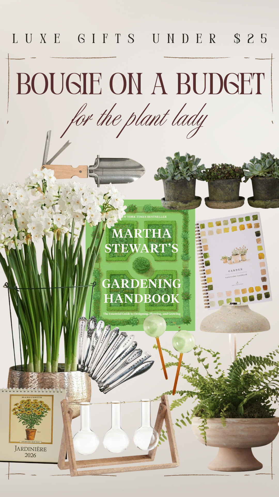 cheap gift ideas under $25 plant lady plants gardening mom grandma girlfriend sister aunt best friend