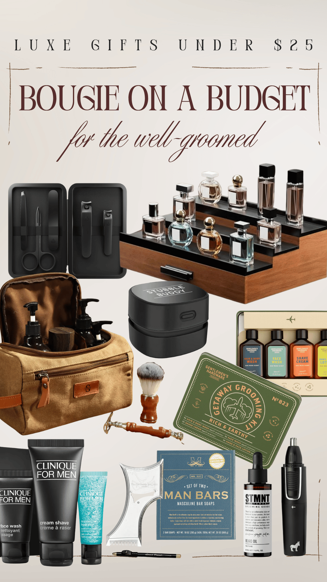 cheap gift ideas under $25 grooming groomer well groomed for him dad grandpa uncle brother friend boyfriend