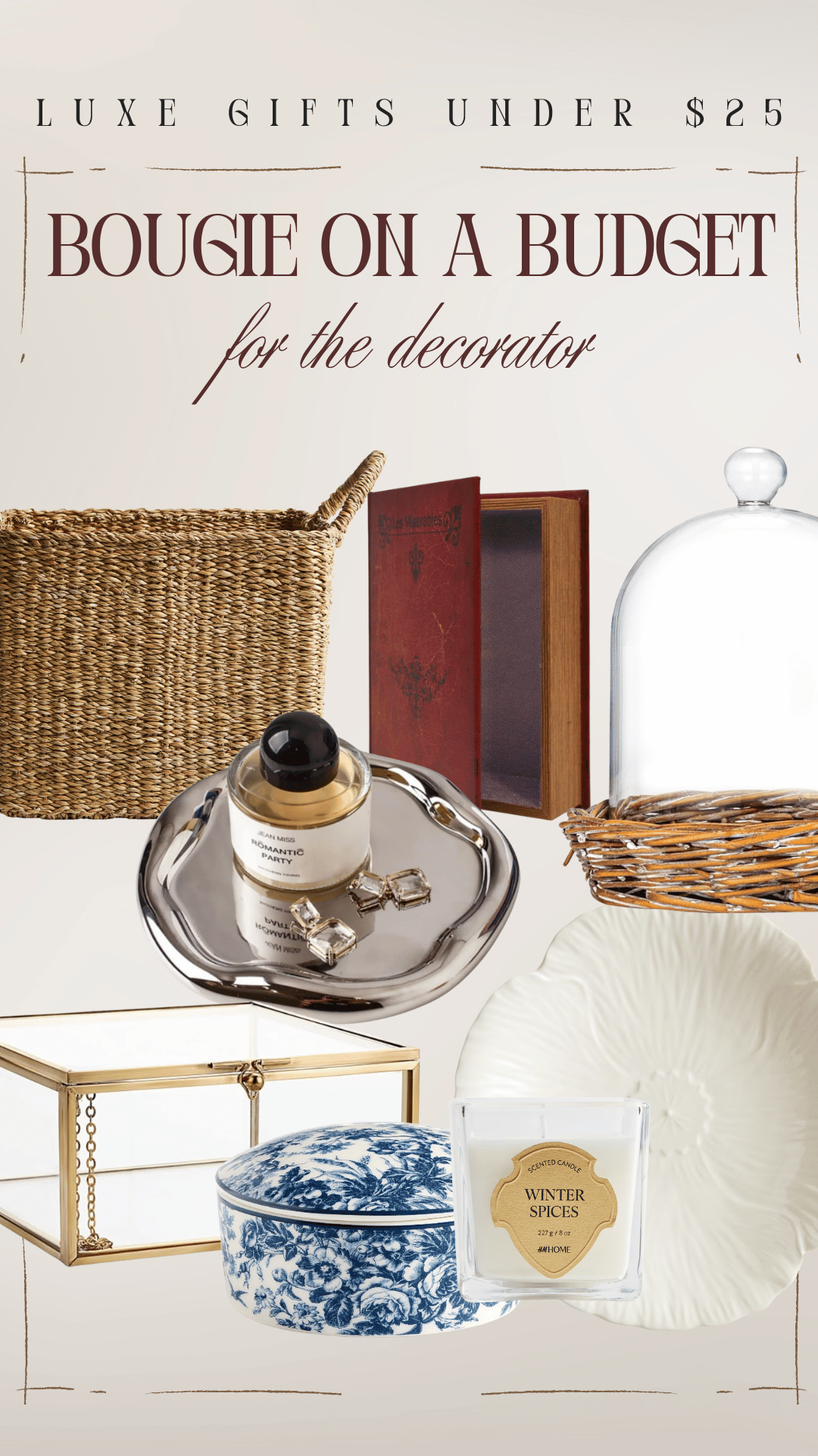 cheap gift ideas under $25 home decorating decorator housewarming mom grandma girlfriend sister aunt best friend
