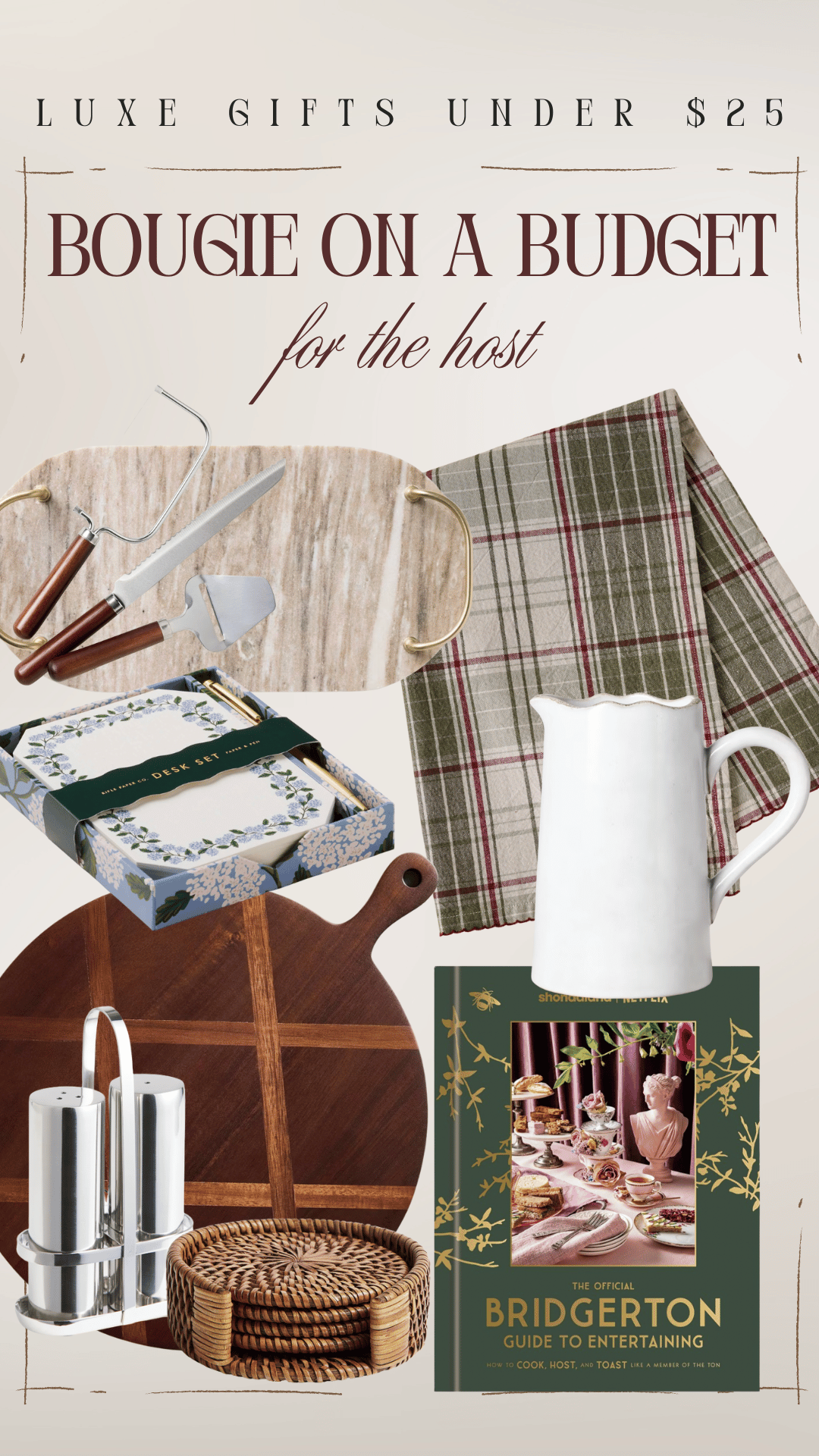 cheap gift ideas under $25 host hostess home mom grandma girlfriend sister aunt best friend