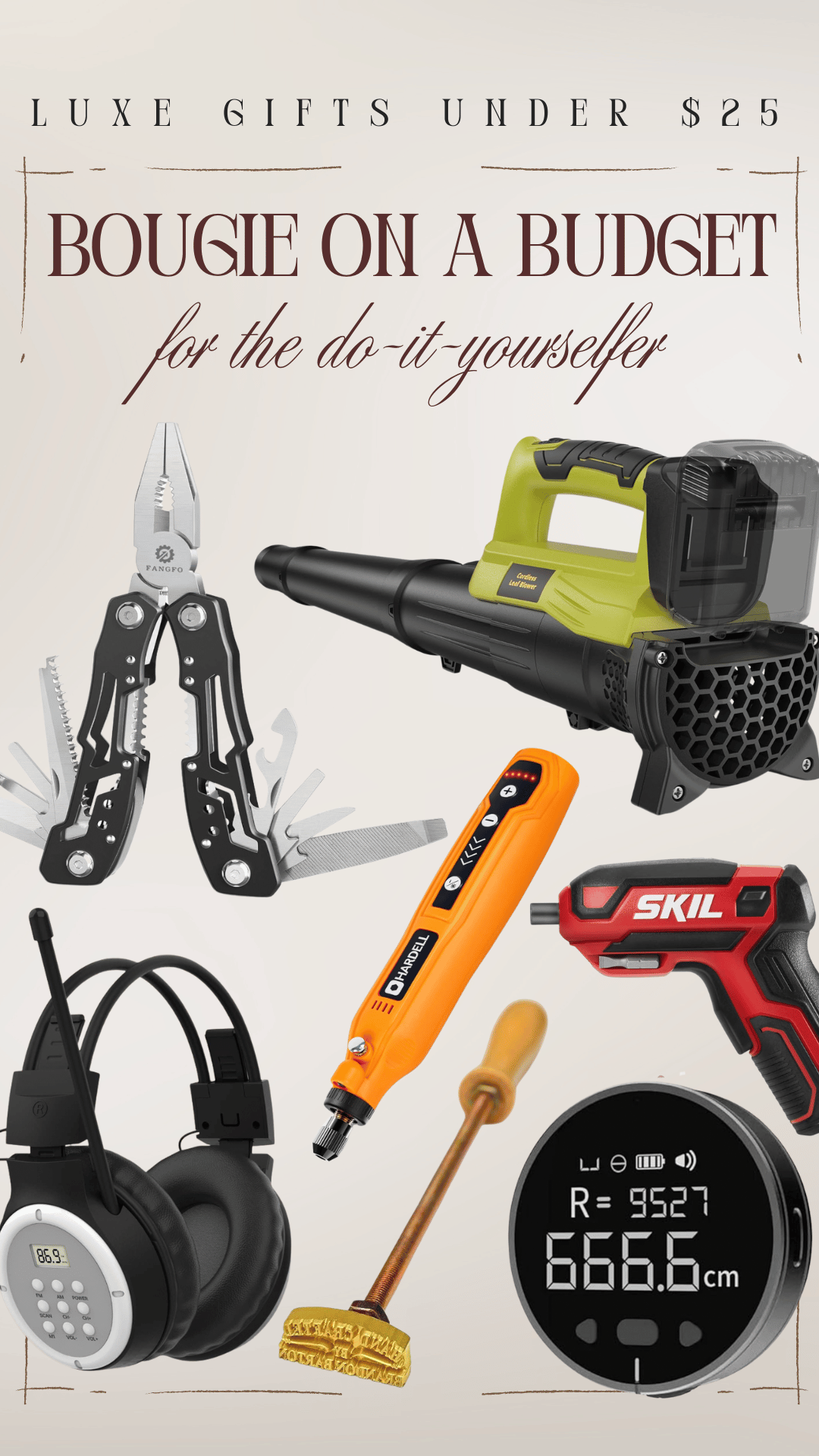 cheap gift ideas under $25 for him DIYer home improvement woodworker dad grandpa uncle brother friend boyfriend