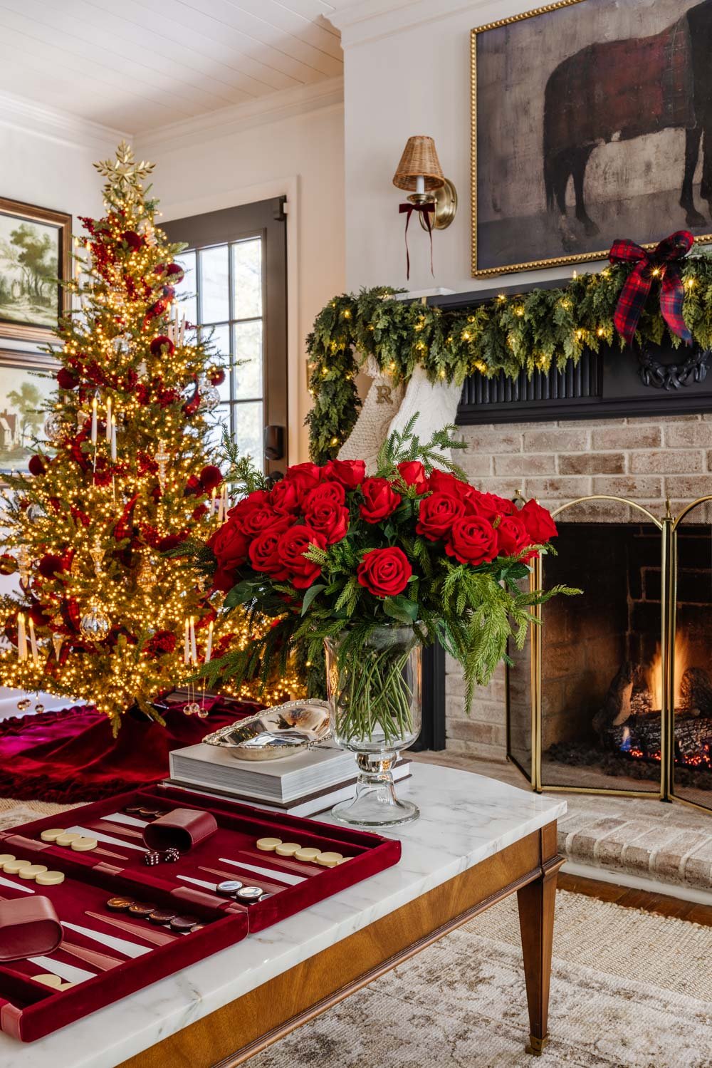 Idées de décoration de Noël Ralph Lauren à petit budget – décoration de table basse