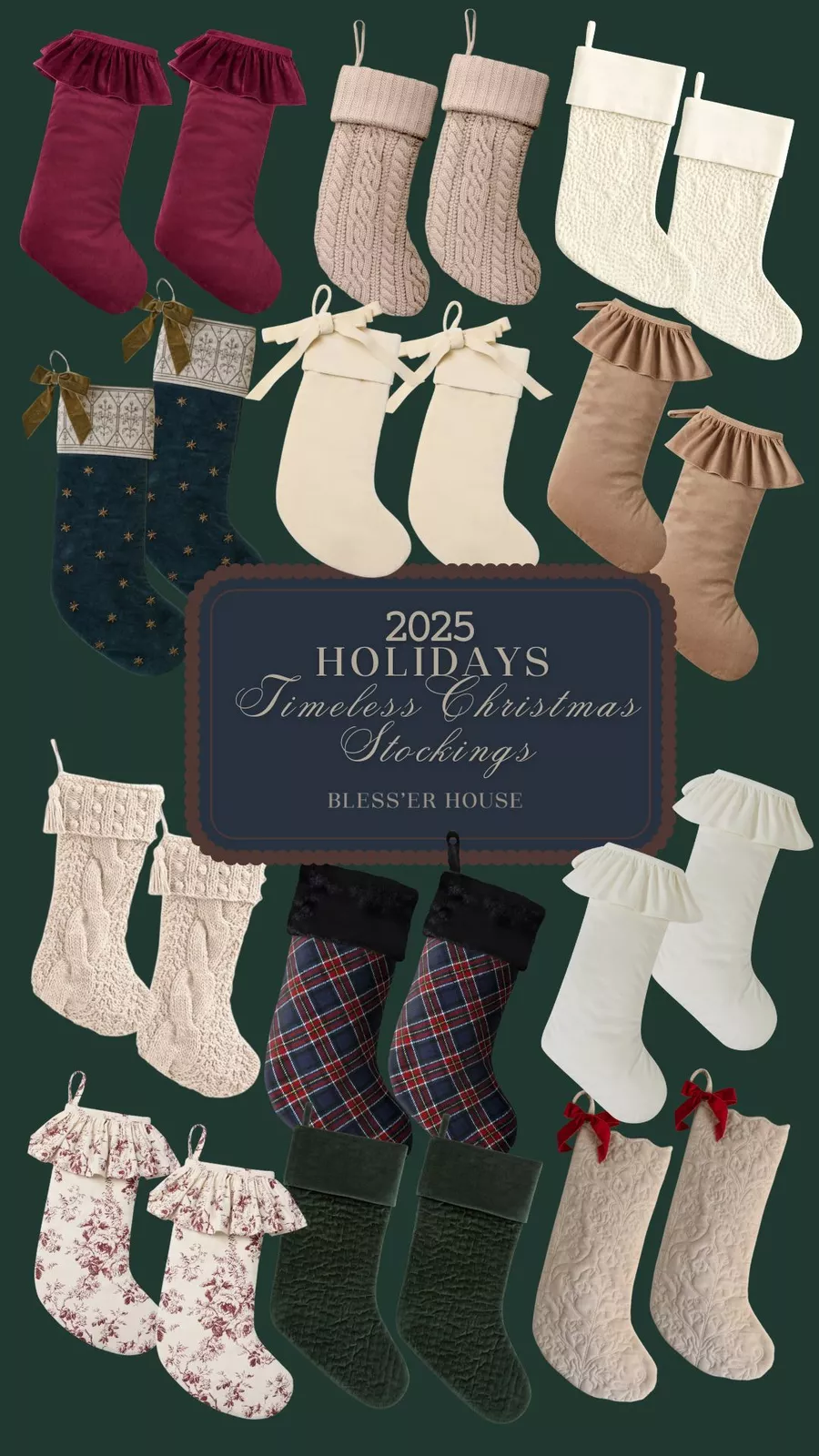 vintage christmas stockings