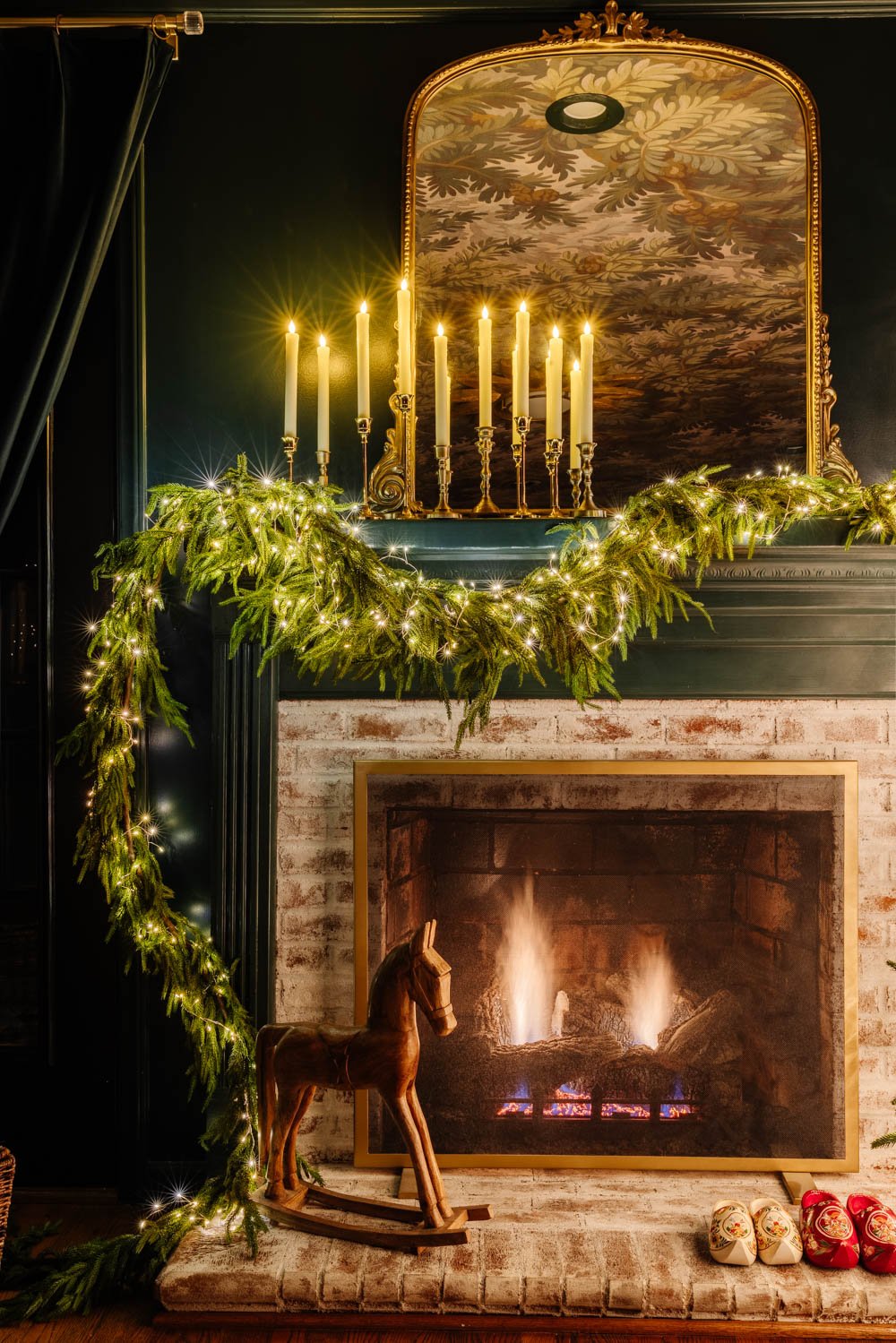 modern traditional candlelight christmas home tour