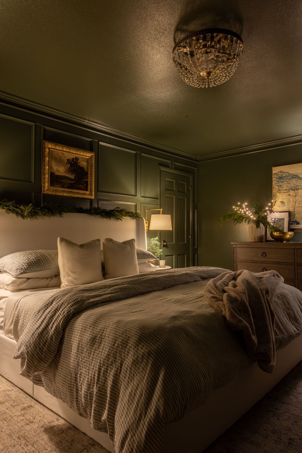 modern traditional candlelight christmas home tour