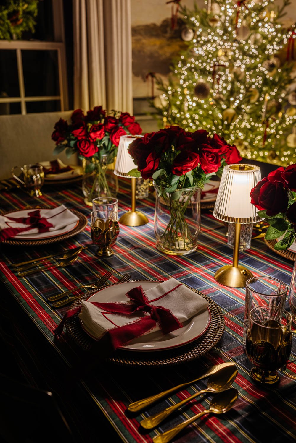 modern traditional candlelight christmas home tour