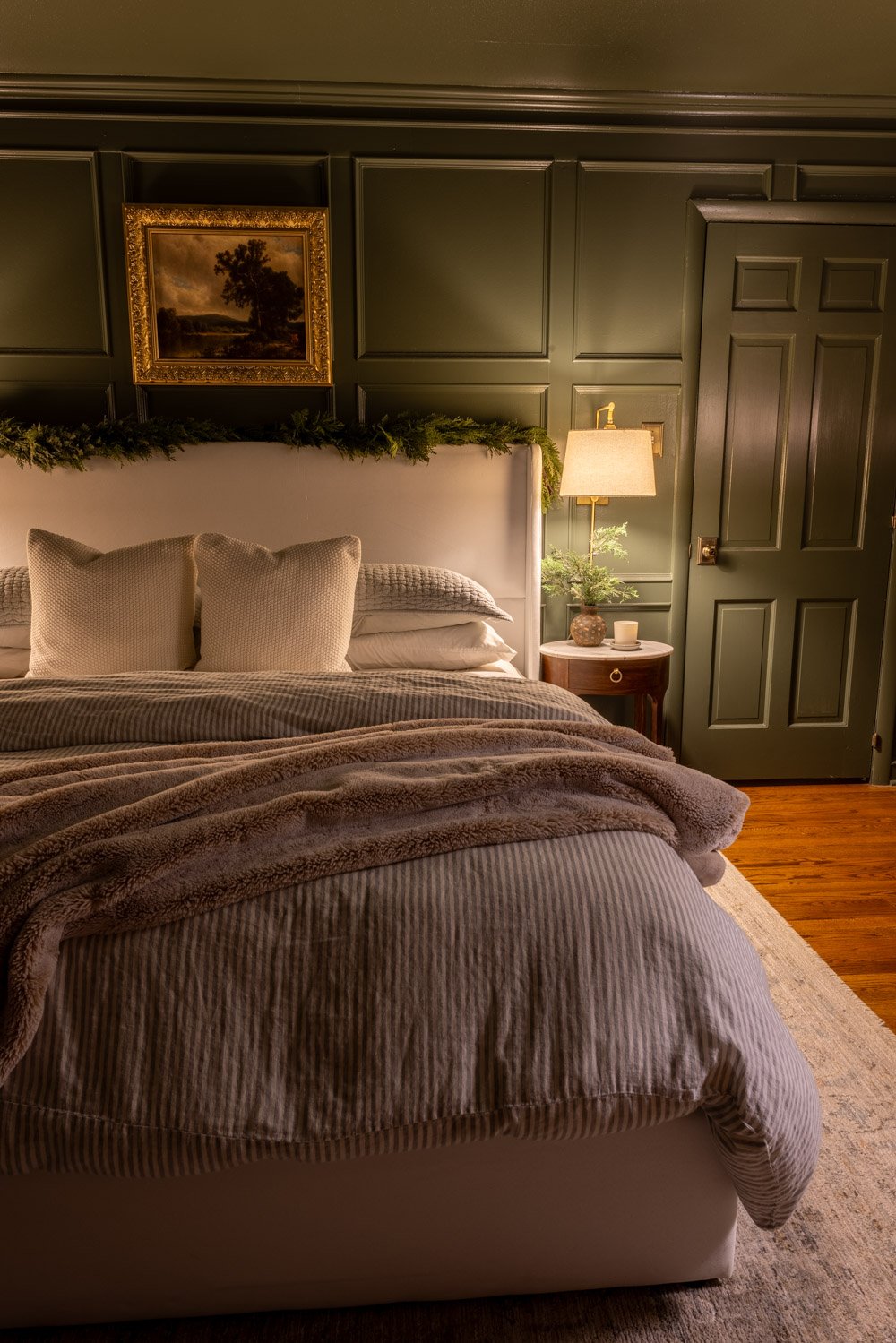 modern traditional candlelight christmas home tour