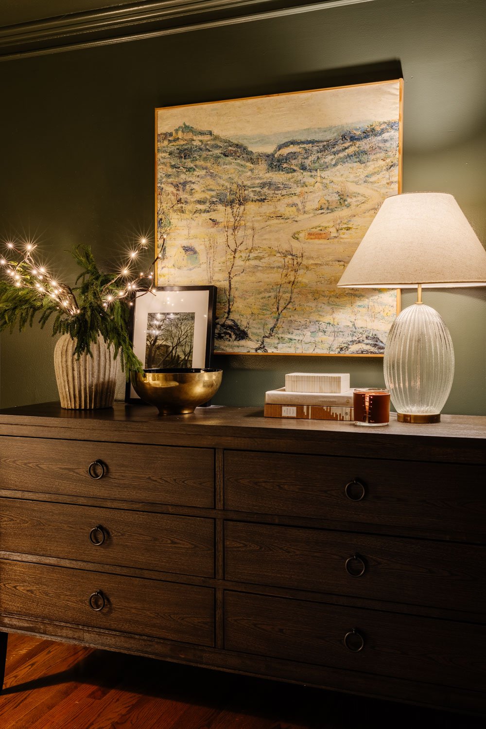 modern traditional candlelight christmas home tour