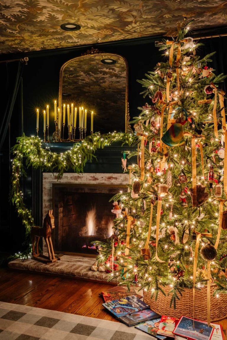 modern traditional candlelight christmas home tour