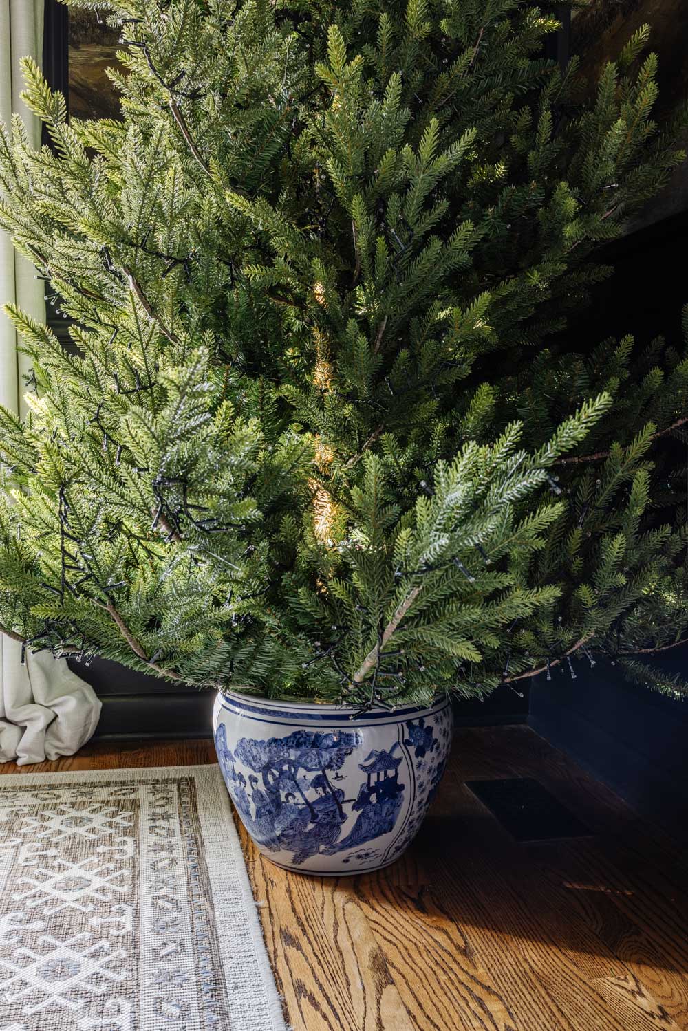 diy christmas tree stand planter pot