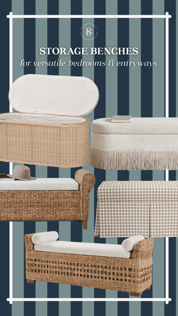 bedroom storage benches