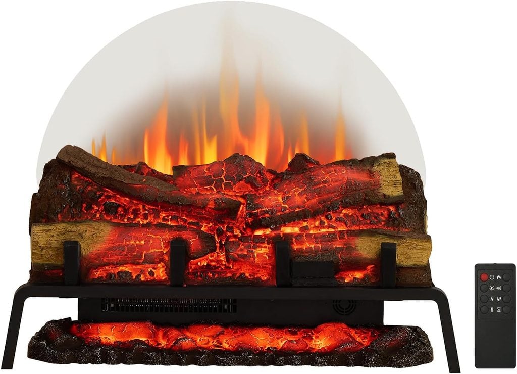 Freestanding Electric Fireplace Log Set Insert