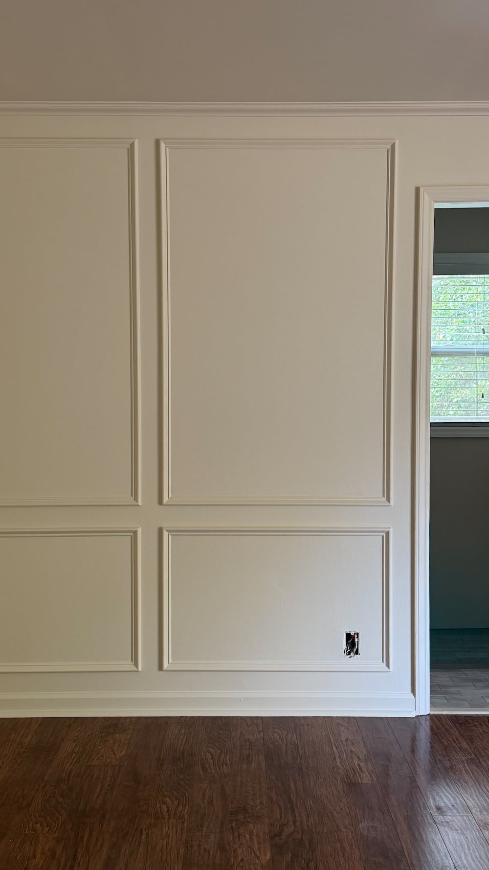 best white paint for west facing room - behr mourning dove
